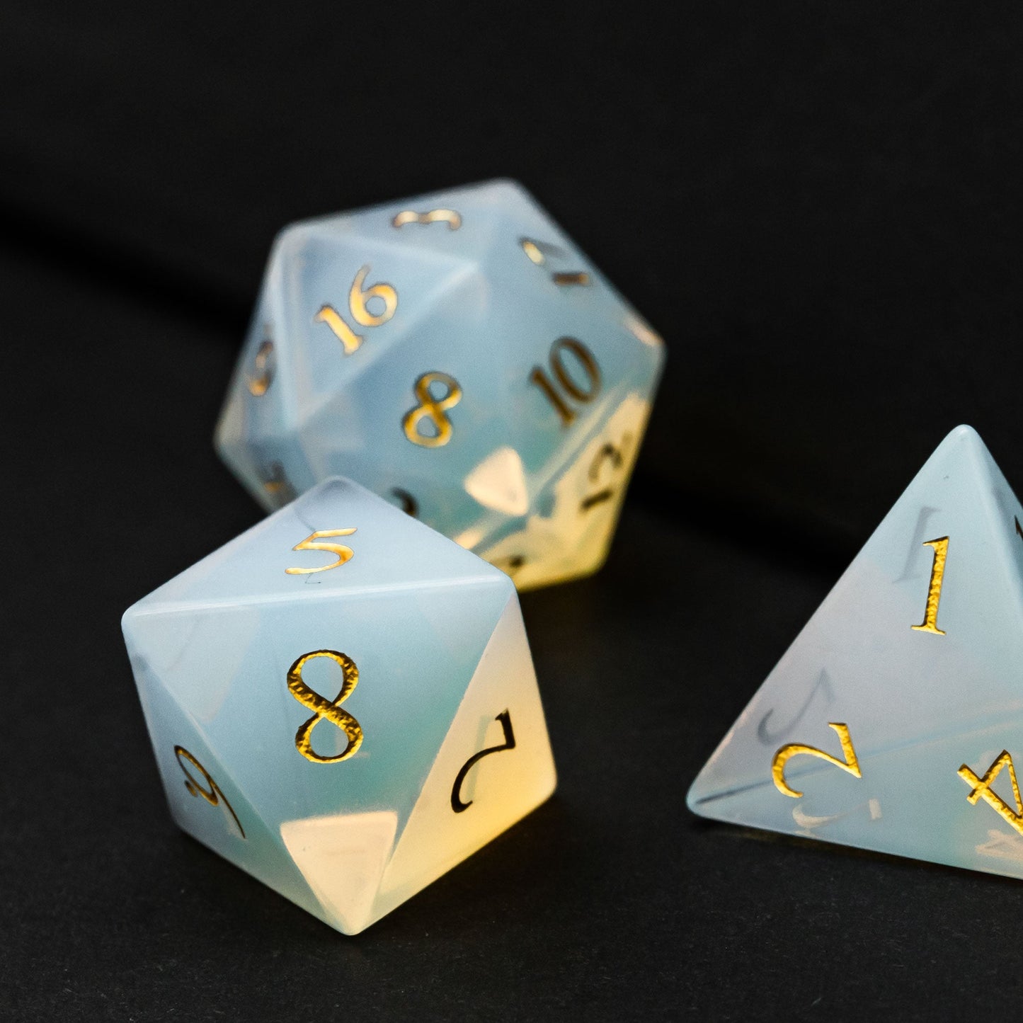 Opalite Gemstone Dice Set