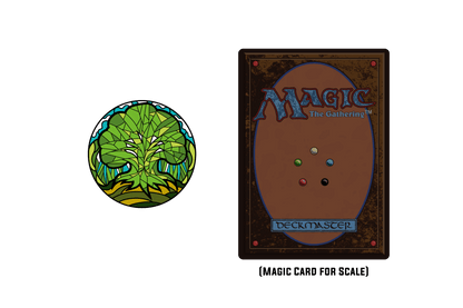 Magic: the Gathering - Stained Glass Forest Pin