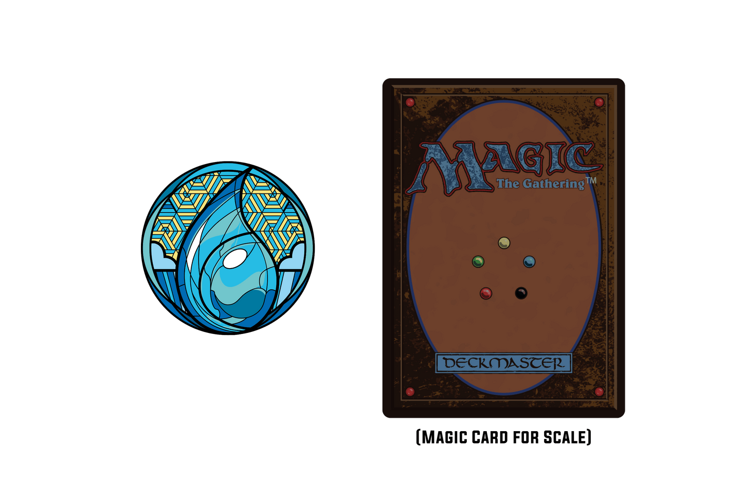 Magic: the Gathering - Stained Glass Island Pin