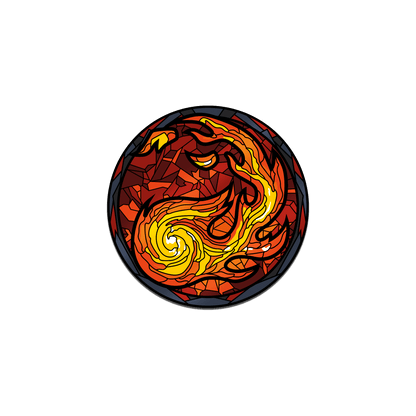 Magic: the Gathering - Stained Glass Mountain Pin